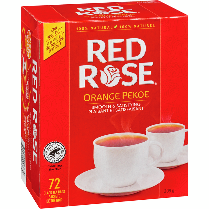 Red Rose - Orange Pekoe Black Tea - 72 each - Canadian Distribution