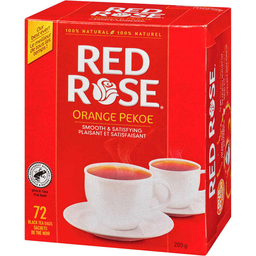 Red Rose - Orange Pekoe Black Tea - 72 each - Canadian Distribution