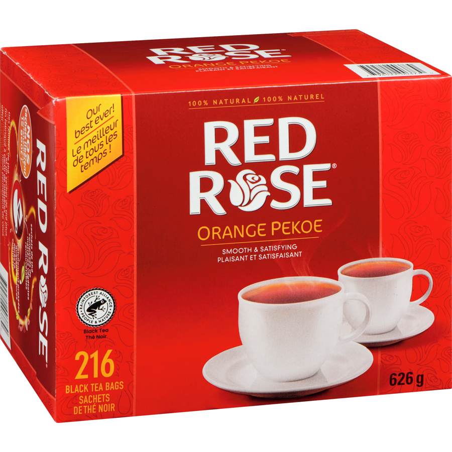 Red Rose - Orange Pekoe Black Tea - 216 each - Canadian Distribution