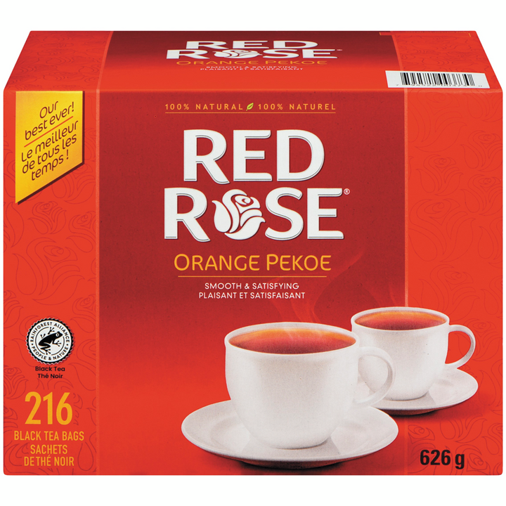 Red Rose - Orange Pekoe Black Tea - 216 each - Canadian Distribution