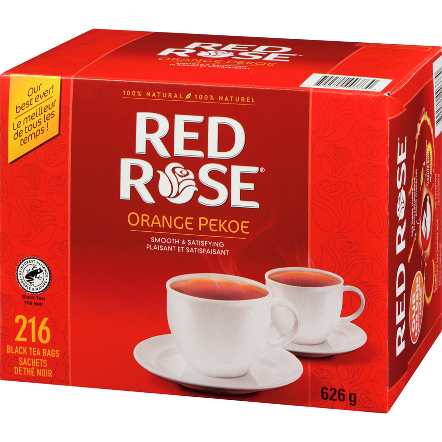 Red Rose - Orange Pekoe Black Tea - 216 each - Canadian Distribution