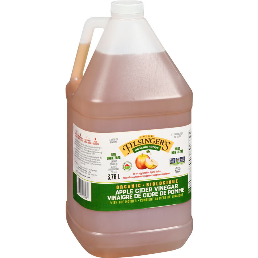 Filsingers - Apple Cider Vinegar Organic - 3.78 L - Canadian Distribution