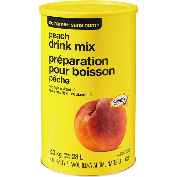 No Name - Peach Drink Mix - 2.3 kg - Canadian Distribution