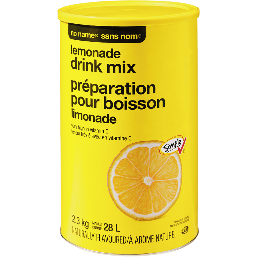 No Name - Lemonade Drink Mix - 2.3 kg - Canadian Distribution