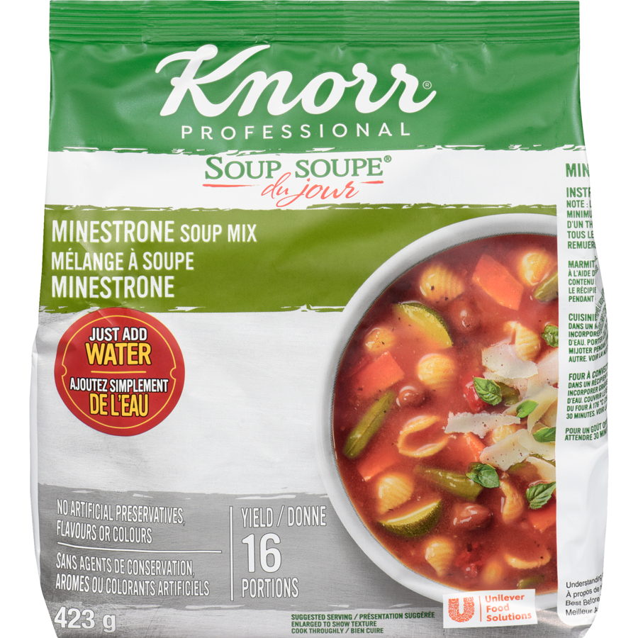 Knorr - Professional Soup Du Jour Minestrone Soup Mix - 423 g - Canadian Distribution