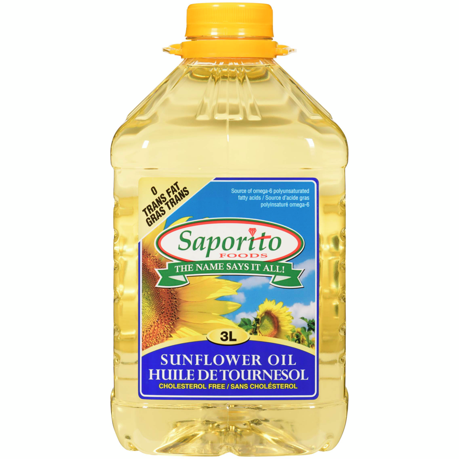 Saporito - Sunflower Oil - 3 L - Canadian Distribution