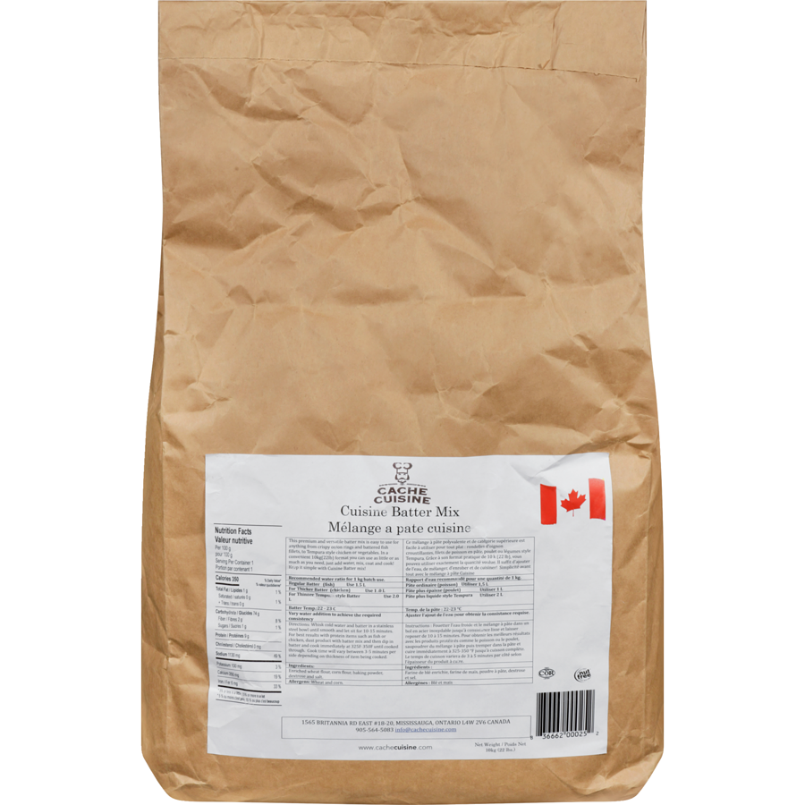 Cache Cuisine - Cuisine Batter Mix - 10 kg - Canadian Distribution