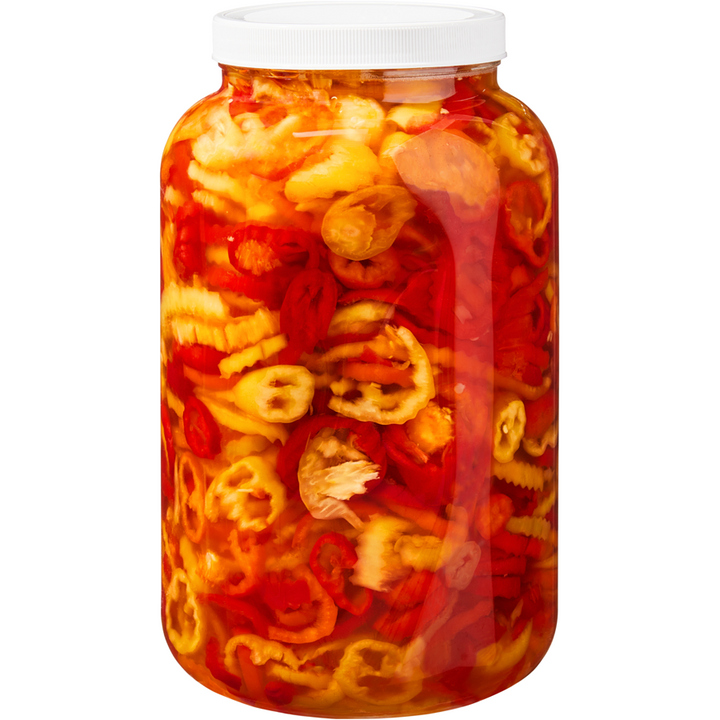 Sunspun - Pickled Hot Banana Pepper Rings - 3.78 L - Canadian Distribution