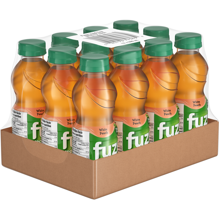 Fuze - Iced Tea White Peach Bottles, 12 Pack - Case - 12 x 500 ml - Canadian Distribution