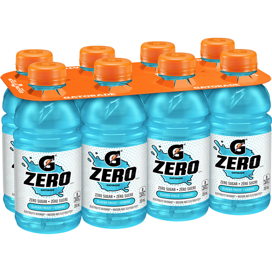 Gatorade - Zero Glacier Freeze - Case - 8 x 355 ml - Canadian Distribution