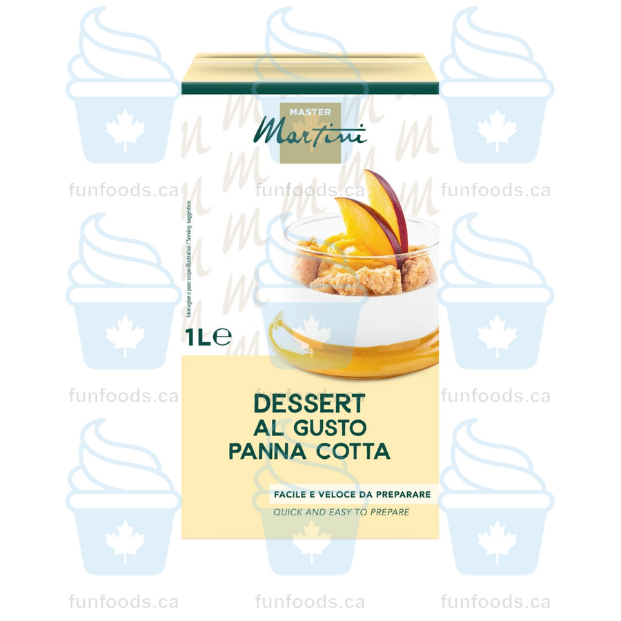 Panna Cotta Dessert Mix - Case of 12 x 1L briks, Master Martini Canada - Canadian Distributor