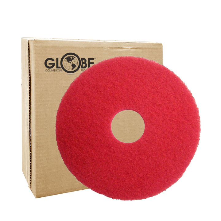 Red Buffing Floor Pads - Sold By The Case
