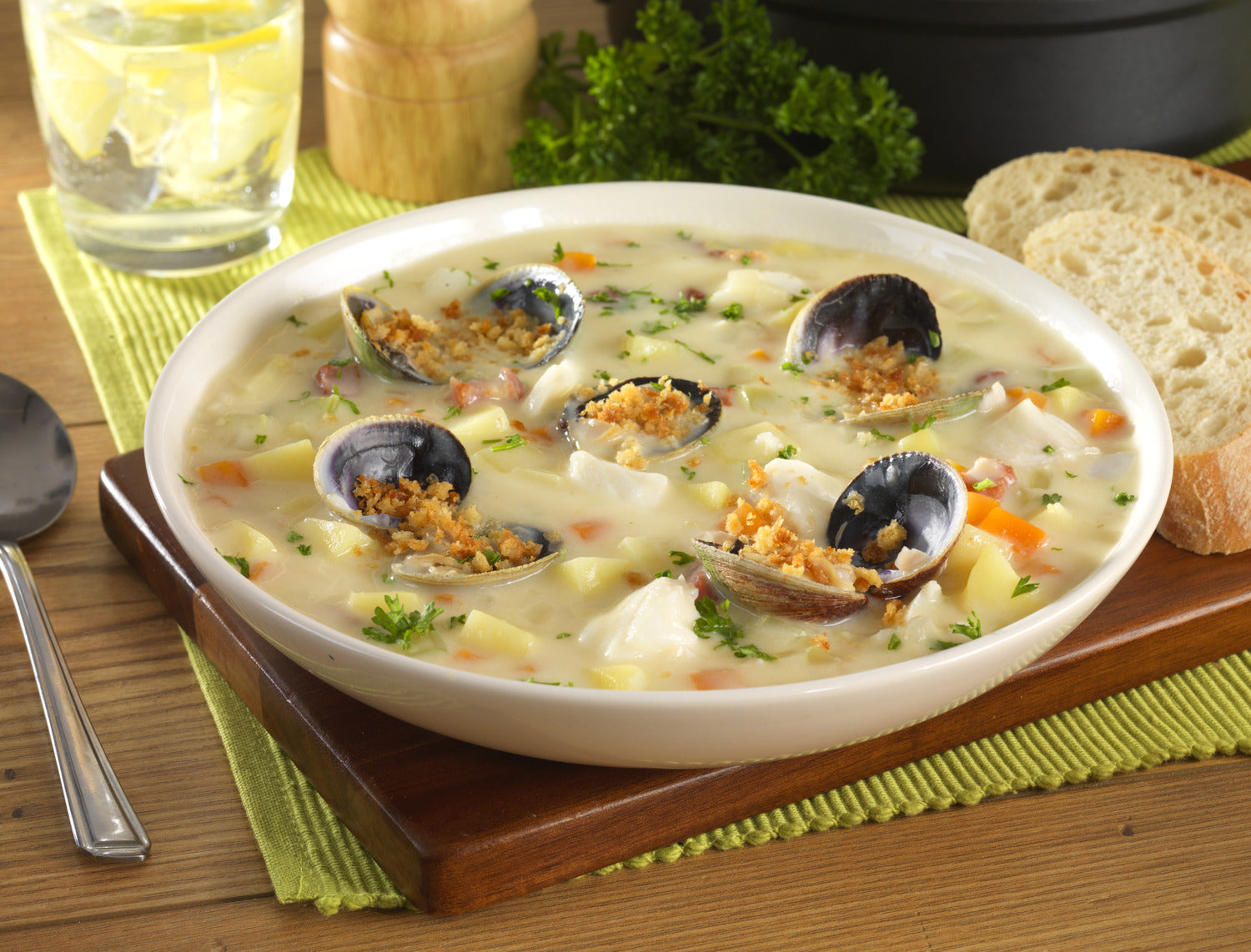 Soup Clam Chowder - 4 x 765 g - Knorr Swiss - Restaurant and