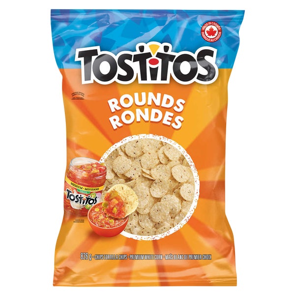 Rounds Tortilla Chips - 4 x 826 g - Tostitos - Canadian Distribution