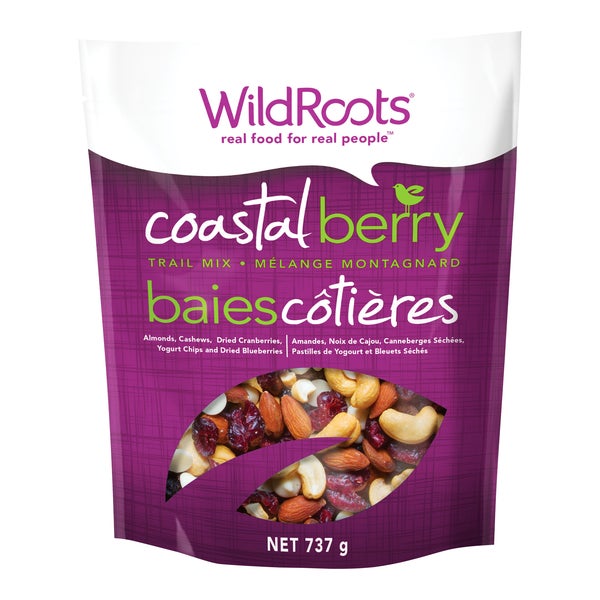 Coastal Berry Natural Trail Mix - 4 x 737 g - Wild Roots - Canadian Distribution