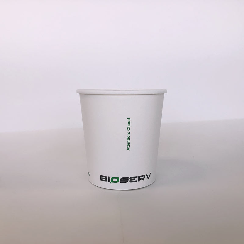 White Bioserv Soup Cup - 6/8/12/16/24/32 oz - 1000cs - Disposable Take Away Food Packaging - Canadian Distribution