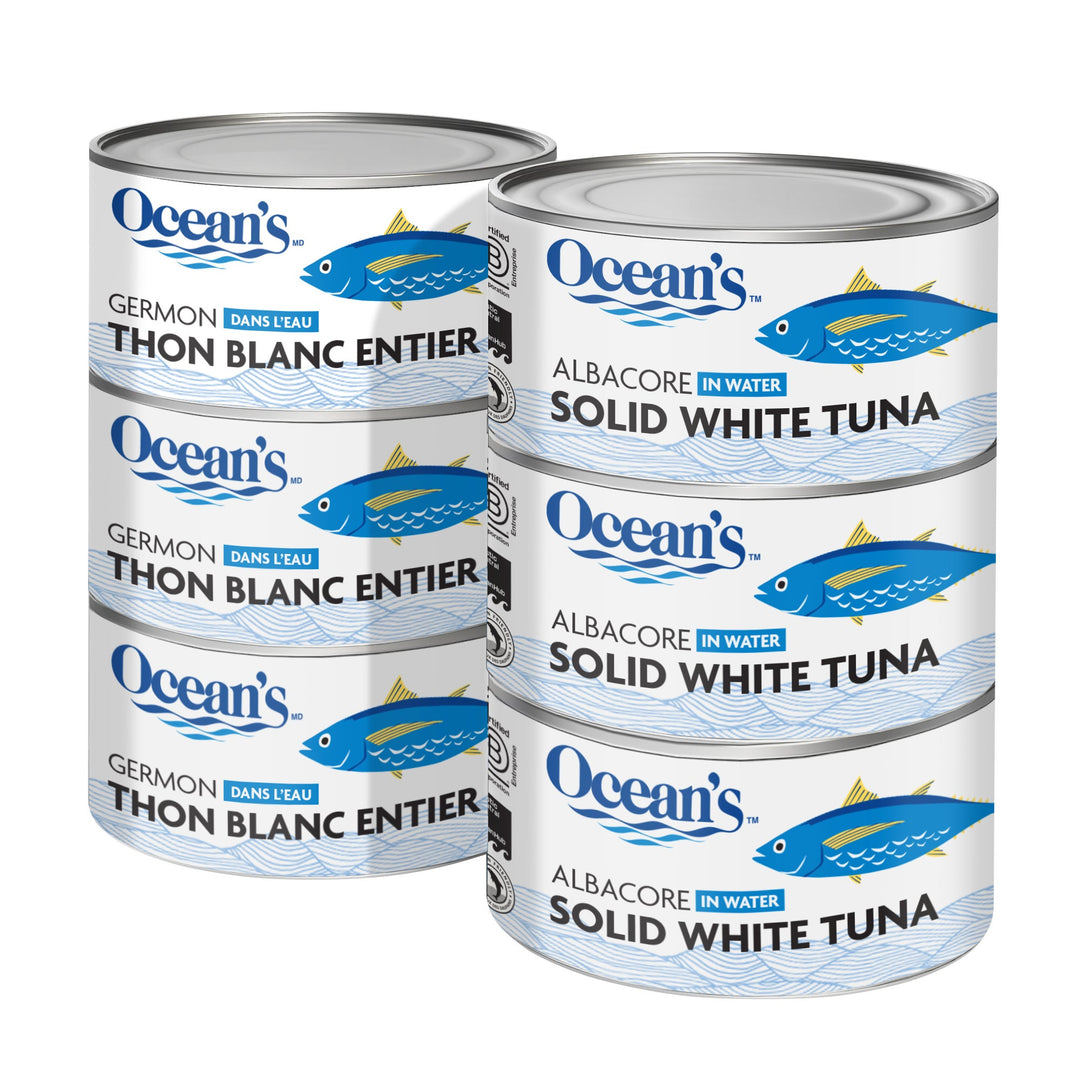 Ocean’s Solid White Albacore Tuna - 24 × 184 g - Grocery and Food Items - Canadian Distribution