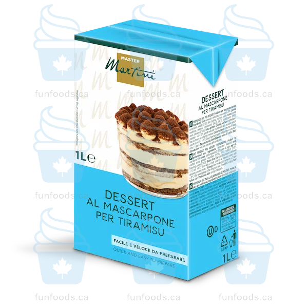 Mascarpone Ready Base for Tiramisu - 1L brik - Case of 12 - Canadian Distributor