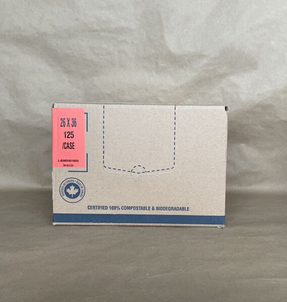 Compostable Bin Liner 26" x 36" 125cs BPI