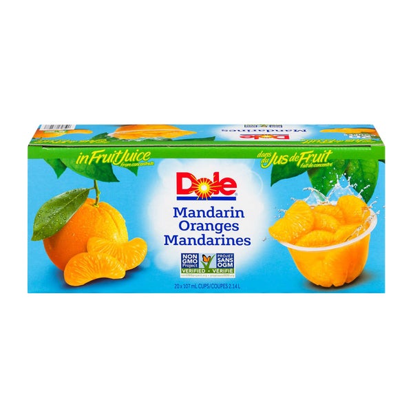 Mandarin Oranges - 80 × 107 mL - Dole - Canadian Distribution