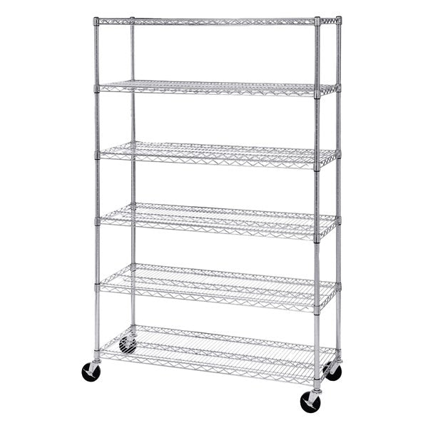 Chrome Shelving 6 Shelves - 1 - Vancouver Classics - Restaurant Foodservice Equipment and Accessories - Canadian Distribution
