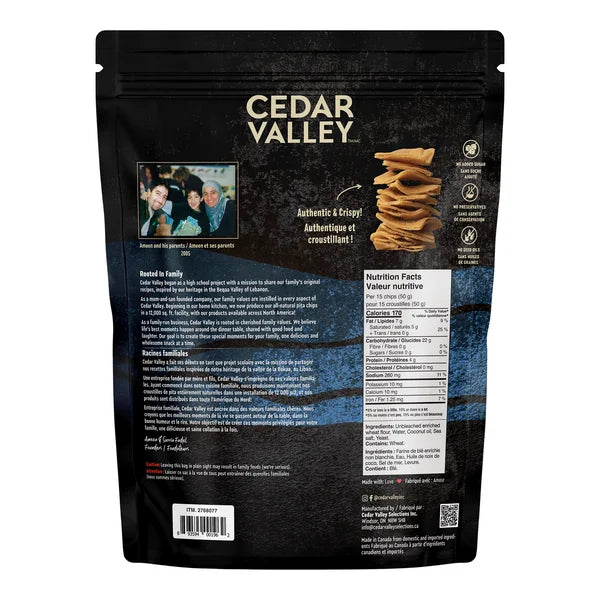 Pita Chips - 4 x 760 g - Cedar Valley - Canadian Distribution - Ships Free Within Canada on Orders Above CAD $199