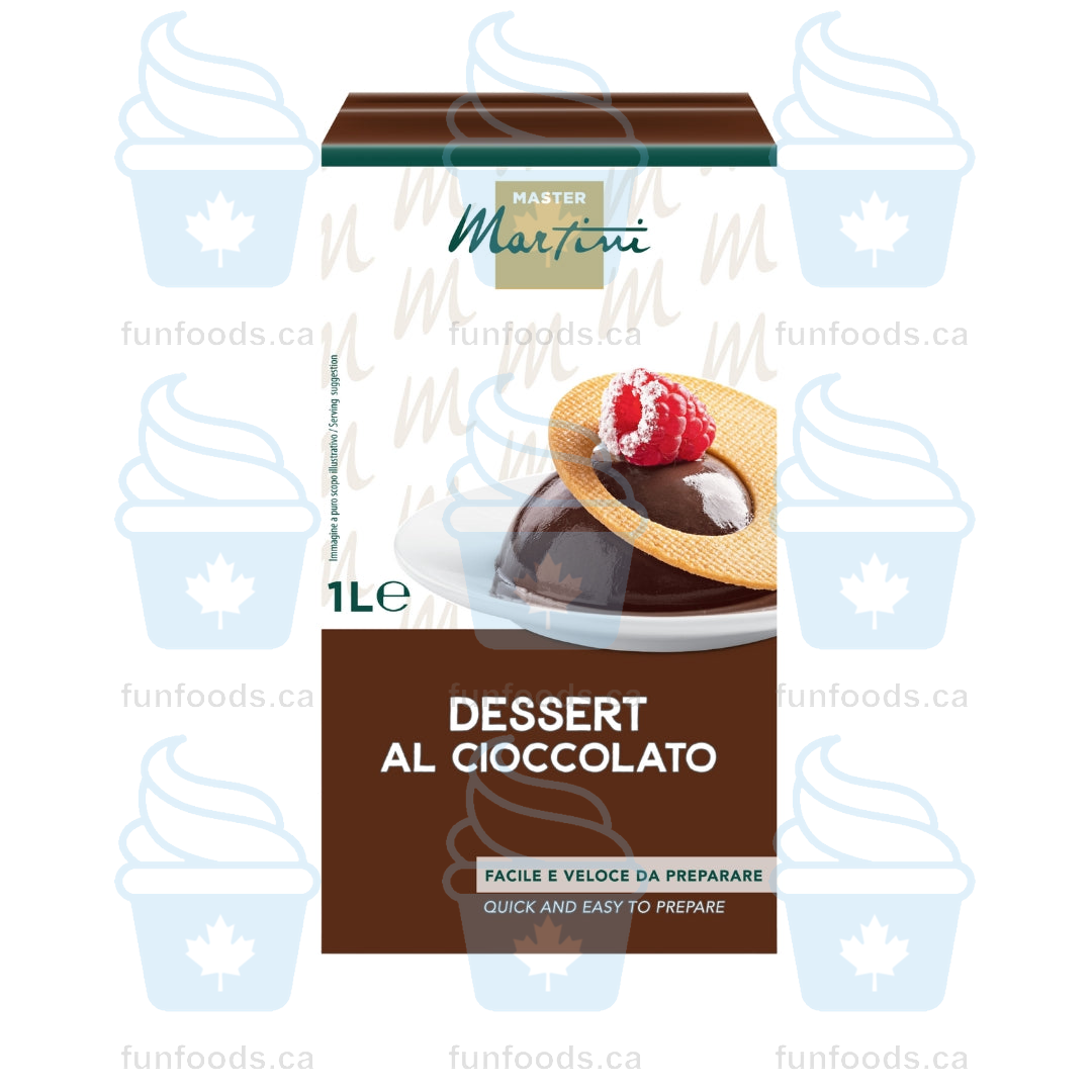 Dessert Al Cioccolato - Ready to use Chocolate Dessert Mix - Case of 12 x 1L briks - Master Martini Canada - Canadian Distributor