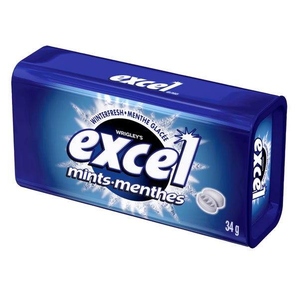 Pastilles à la menthe Winterfresh - 4 paquets de 8 - Excel - Distribution canadienne - Livraison gratuite au Canada pour les commandes de plus de 199 $ CA