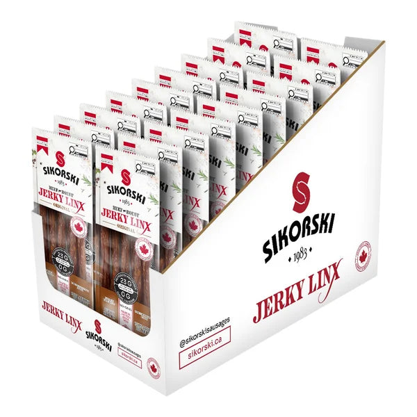 Beef Jerky Linx - 72 x 65 g - Sikorski - Canadian Distribution - Ships Free Within Canada on Orders Above CAD $199