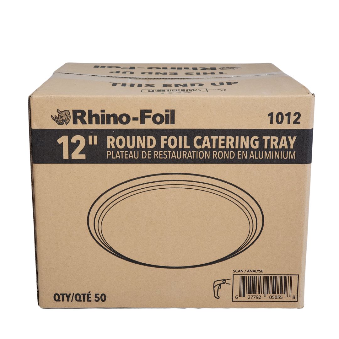 XC - Rhino-Foil - 12" Round Catering Tray - 1012