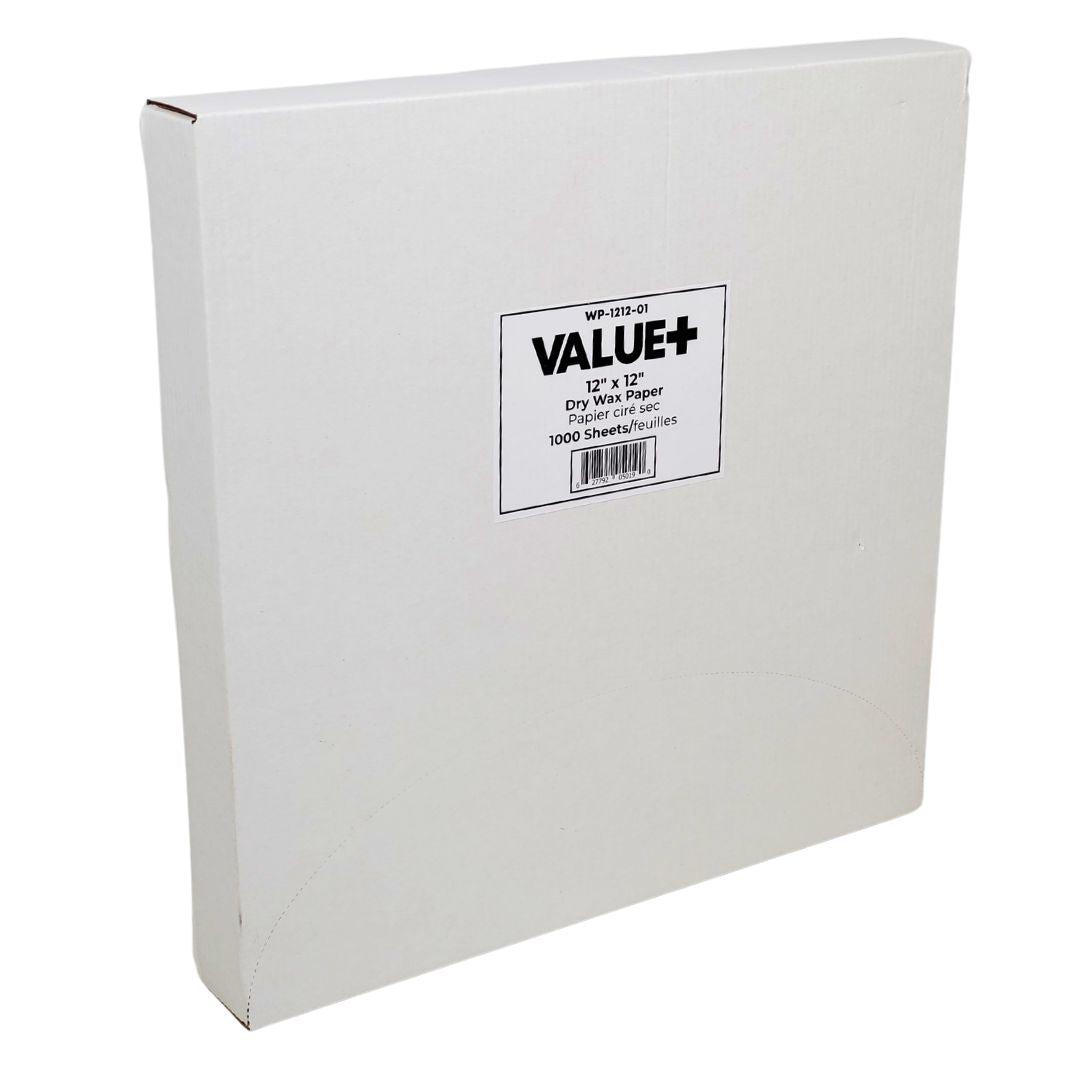 Value+ - Dry Wax Paper - 12"x12"