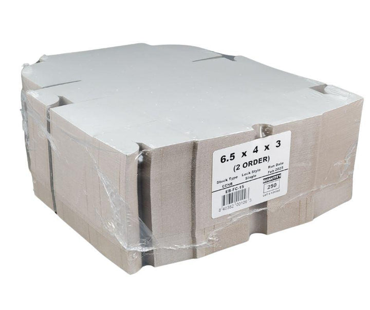 EB - Boîtes à gâteaux blanches - 6½x4x3