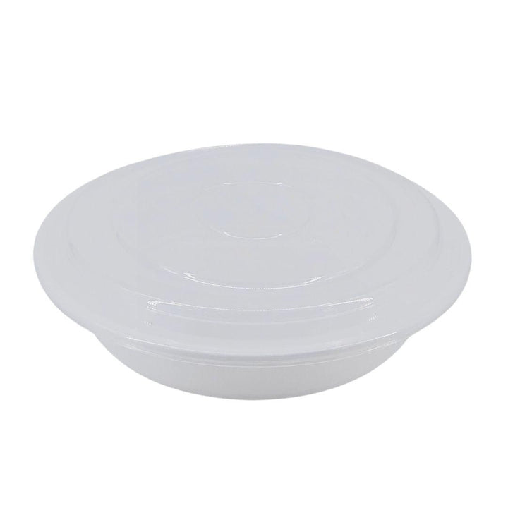 Value+ - 8" Plastic Container Sets - Round - White