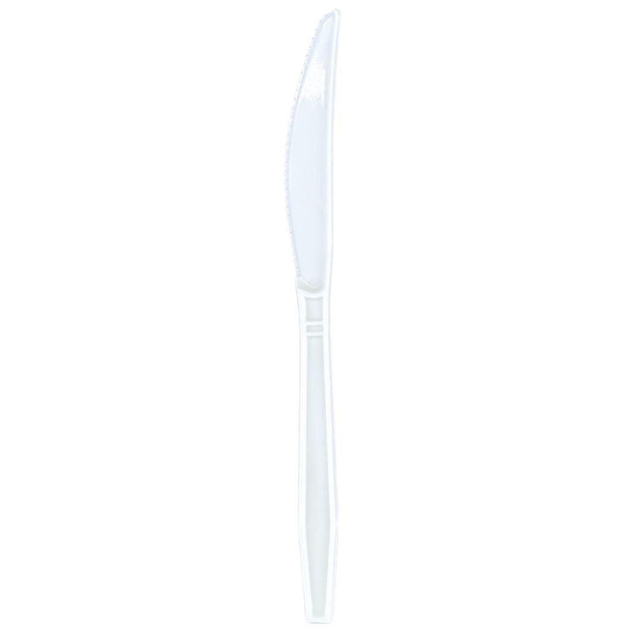 Value+ - Heavy - Plastic Knife - White - Retail Pack - RP2102