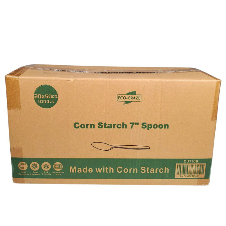 Eco-Craze - Corn Starch 7" Spoon