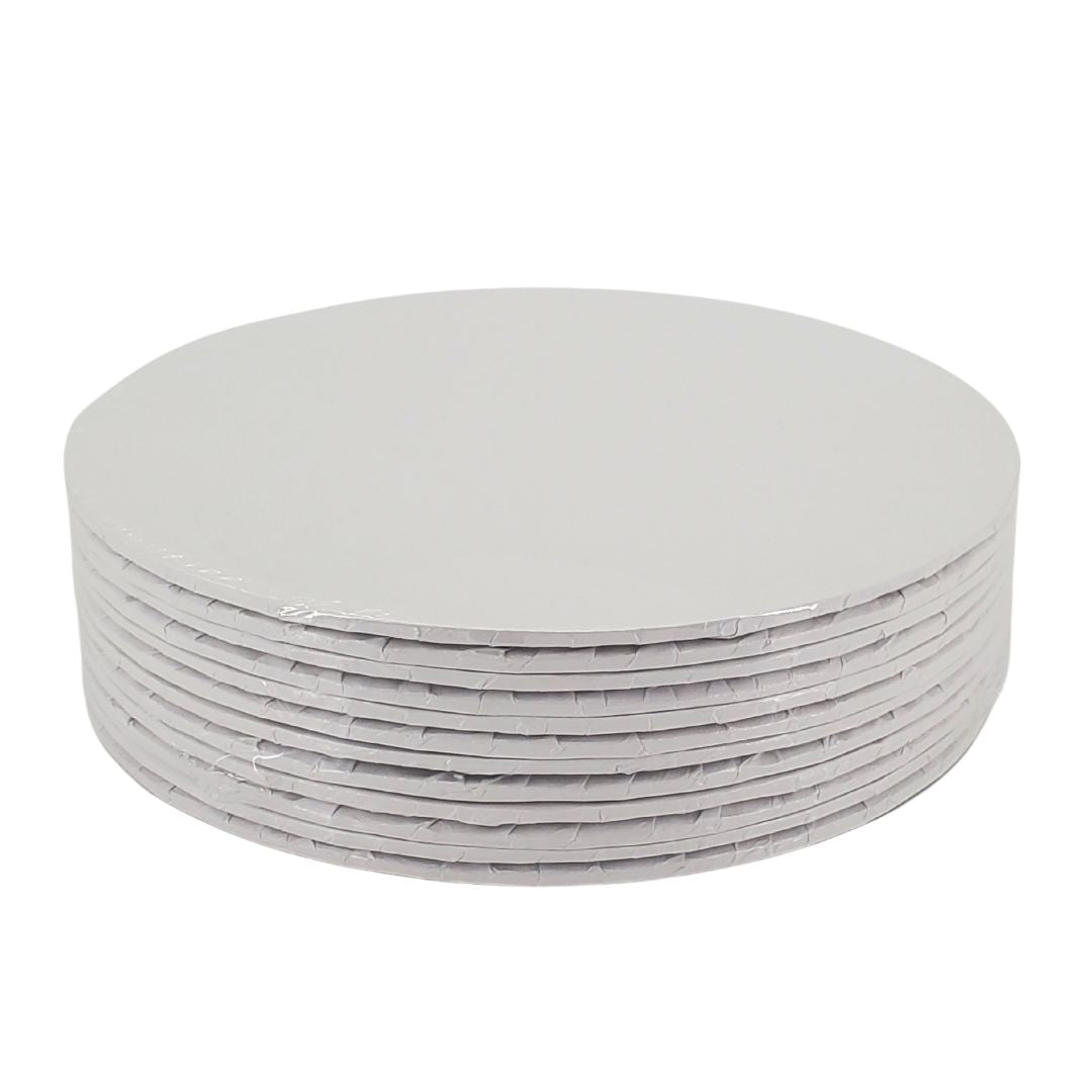 Enjay - Plateau à gâteau - Rond - Blanc - 12x1/4