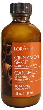Cinnamon Spice Bakery Emulsion Flavoring, 4 ounce bottle, Canadian Distributor