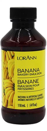 Banana Bakery Emulsion Flavoring, 4 ounce bottle, Canadian Distributor