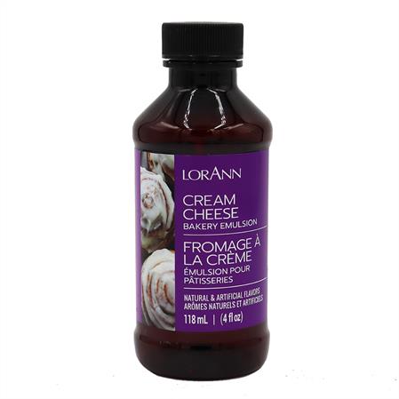 Cream Cheese Bakery Emulsion Flavoring, 4 ounce bottle, Canadian Distributor