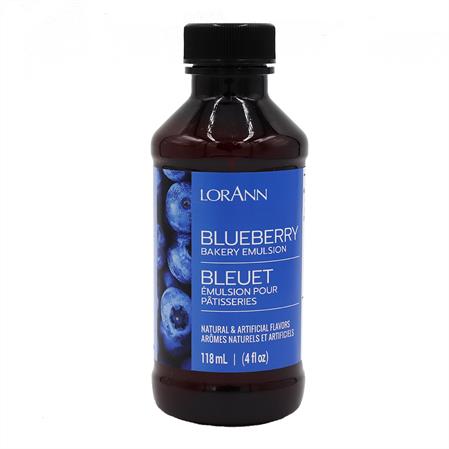 Blueberry Bakery Emulsion Flavoring, 4 ounce bottle, Canadian Distributor