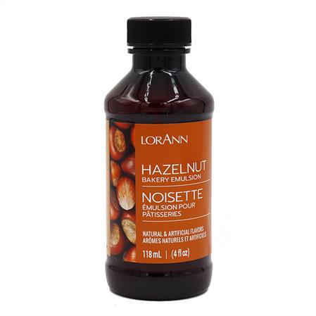 Hazelnut Bakery Emulsion Flavoring, 4 ounce bottle, Canadian Distributor