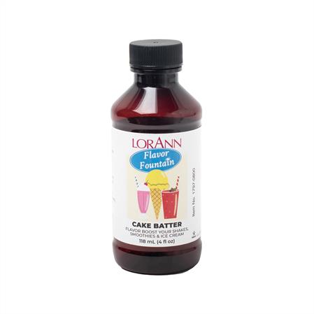 Cake Batter (White) Flavor Flavoring, 4 ounce bottle, Canadian Distributor