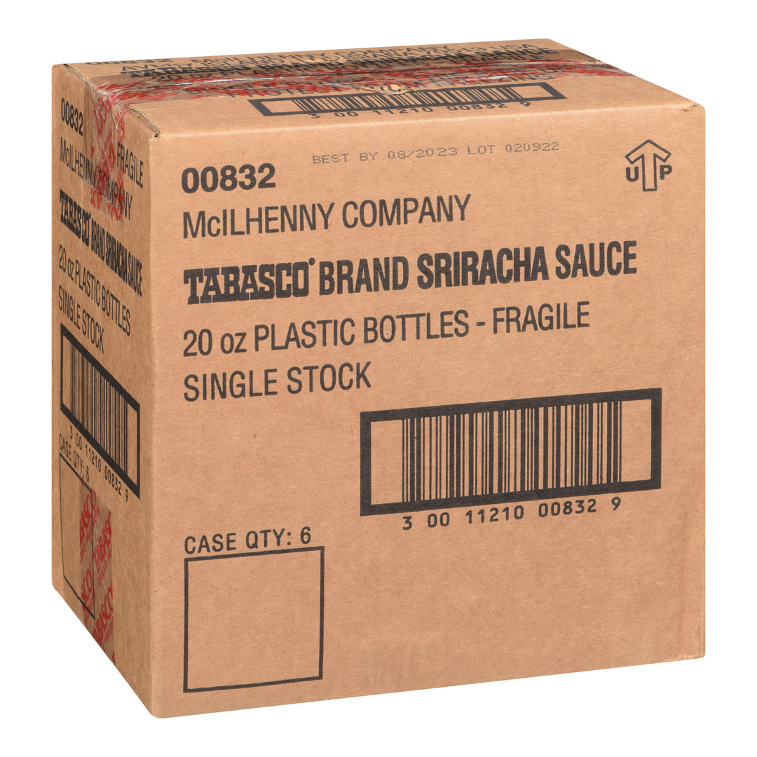 Sauce Chili Hot Sriracha - 6 x 20 oz - Tabasco - Restaurant and Foodservice Ingredients - Canadian Distribution