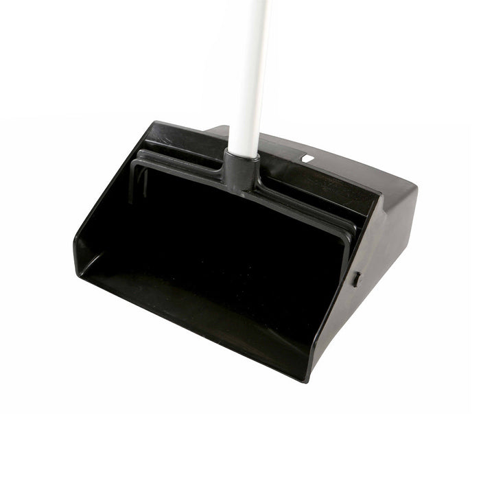 Heavy-Duty Lobby Dustpan with Wheels and Lobby Broom Combo - Sold By The Case