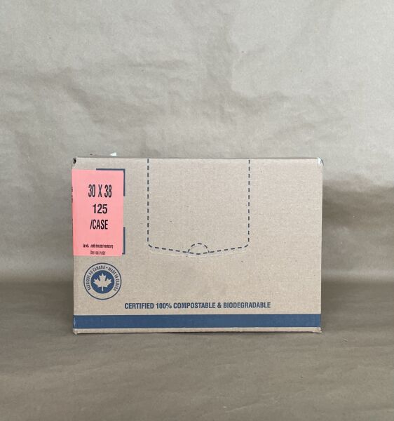 Compostable Bin Liner 30" x 38" 125cs BPI