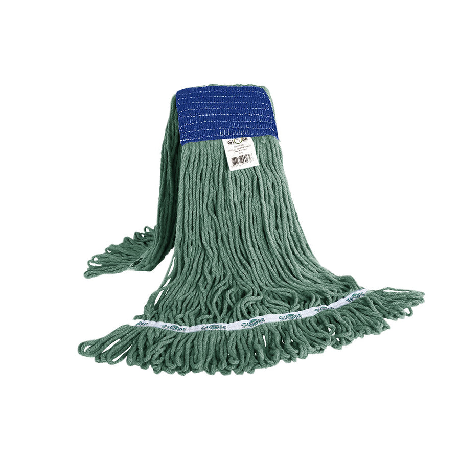 Syn-Pro® Synthetic 5 Inch Wide Band Wet Green Looped End Mop