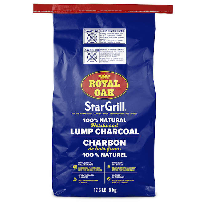 Charcoal Lump Star Grill - 1 x 8 KG - Packer - Packaging and Accessories - Restaurant Supplies and Equipment - Canadian Distribution