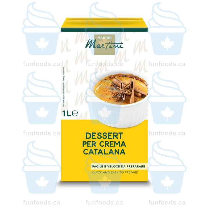 Catalana Cream Dessert Mix - Ready to use - Case of 12 x 1L Briks - Master Martini Canada - Canadian Distributor