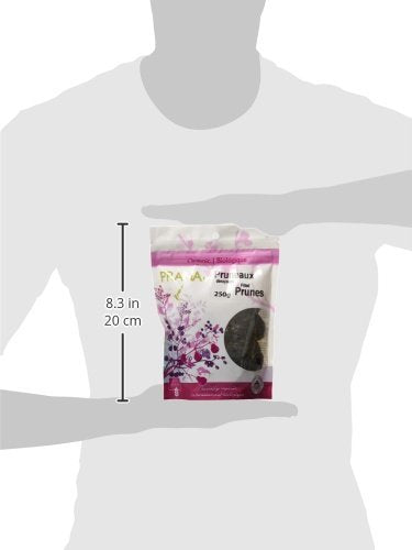 PRANA Organic Pitted Prunes, 2 x 250g - Canadian Distribution - Ships Free Within Canada on Orders Above CAD $199
