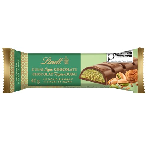 Lindt Dubai Style Chocolate Bar, 2 x 40g - Canadian Distribution - Ships Free Within Canada on Orders Above CAD $199